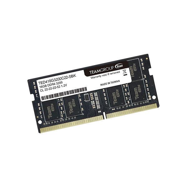 رم لپ تاپ DDR4 تک کاناله 3200 مگاهرتز تیم گروپ مدل Elite ظرفیت 16 گیگابایت